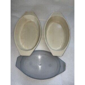 Anchor Hocking Microwave Freeze Heat Serve 17oz Casserole  Set Of Two With Lid